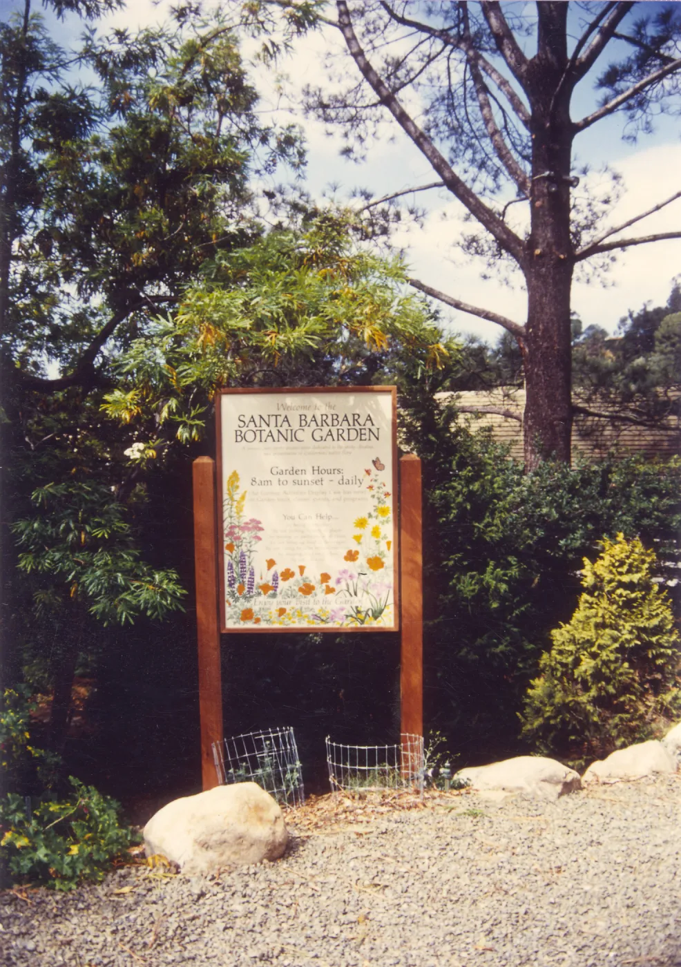 Tile entrance sign