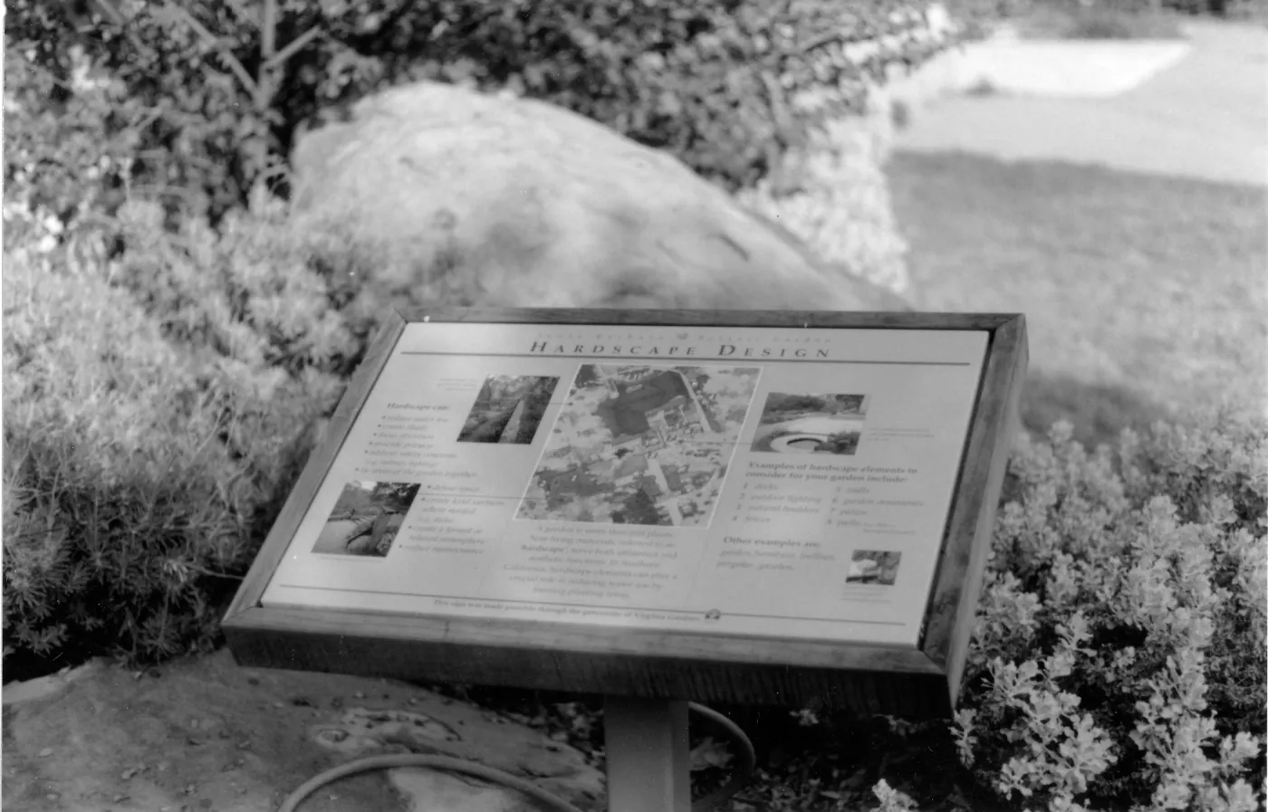 Hardscape Design interpretive sign