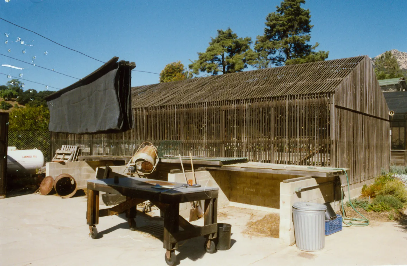 Horticulture Unit, Lath House #1, looking northwest