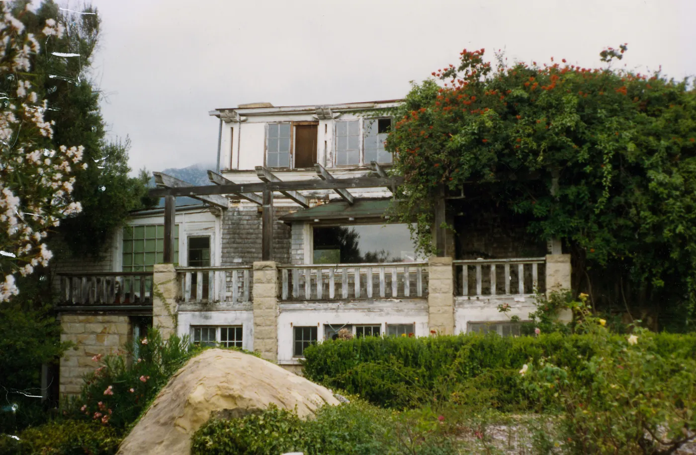 Gane House, rear, looking north