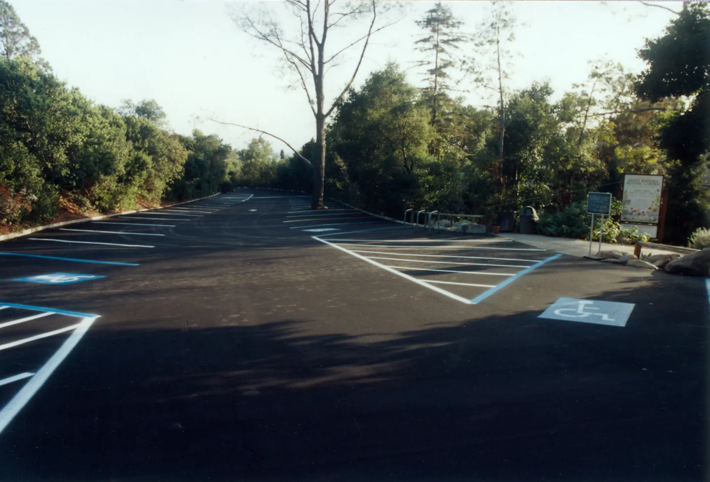 parking lot striping, probably around 1998