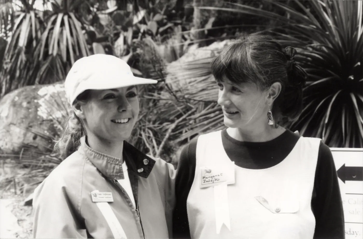 Susan Stephenson, left & Margaret Zalejko, right, Volunteer Coordinators, Summer, 1993