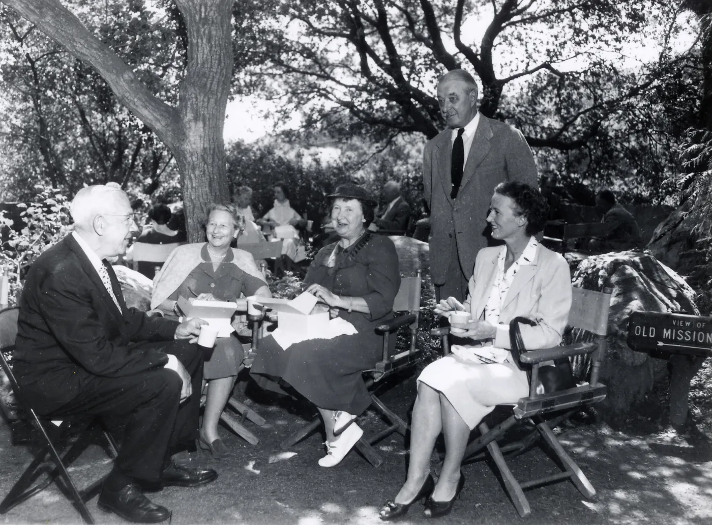 Board Members: far left: Selmar Bullard, standing back: Hariold Gladwin