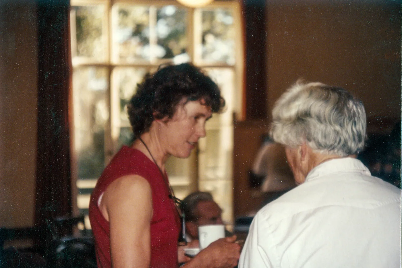 Board Members: Woman in orange dress: Susanne Barrymore, Woman in white: Mrs. Betty Geyman