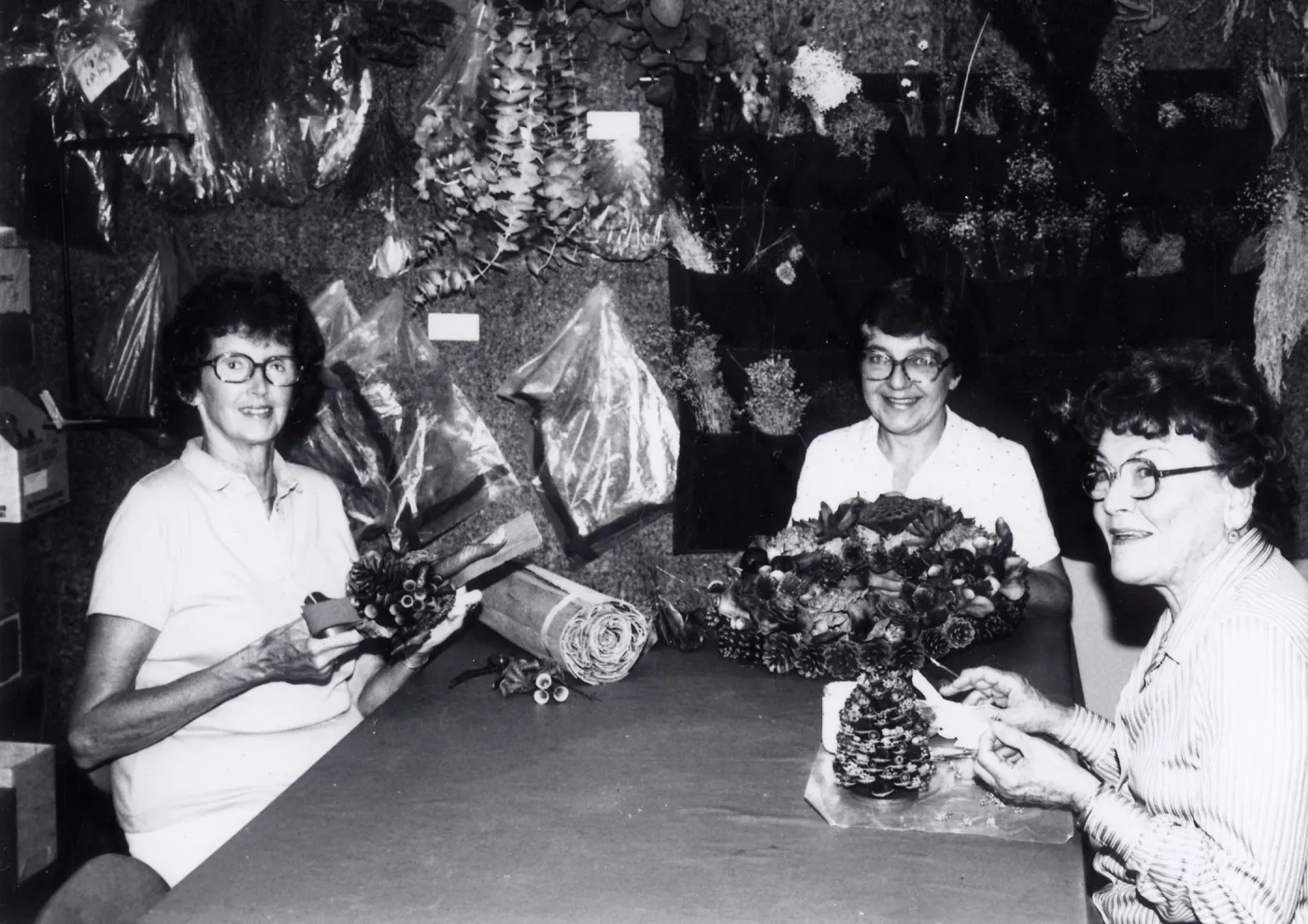 Garden Guild: Sue Littlejohn, Betsy Thies, Florence Evans