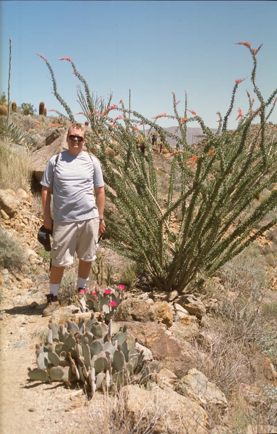 Tony with Ocotillo