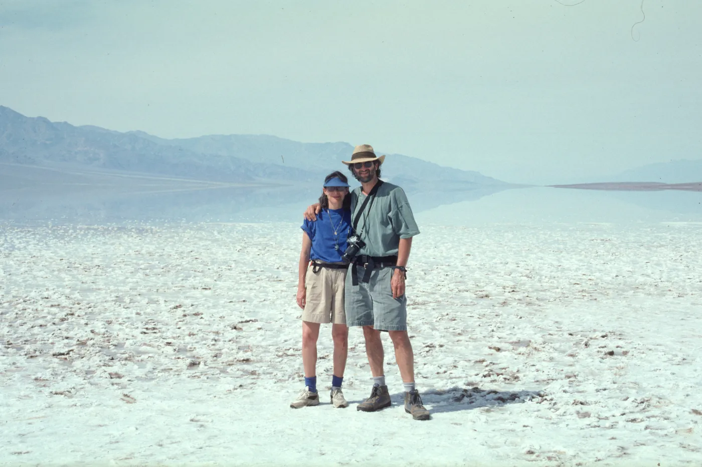 Carol & Owen at Badwater, Death Valley National Park