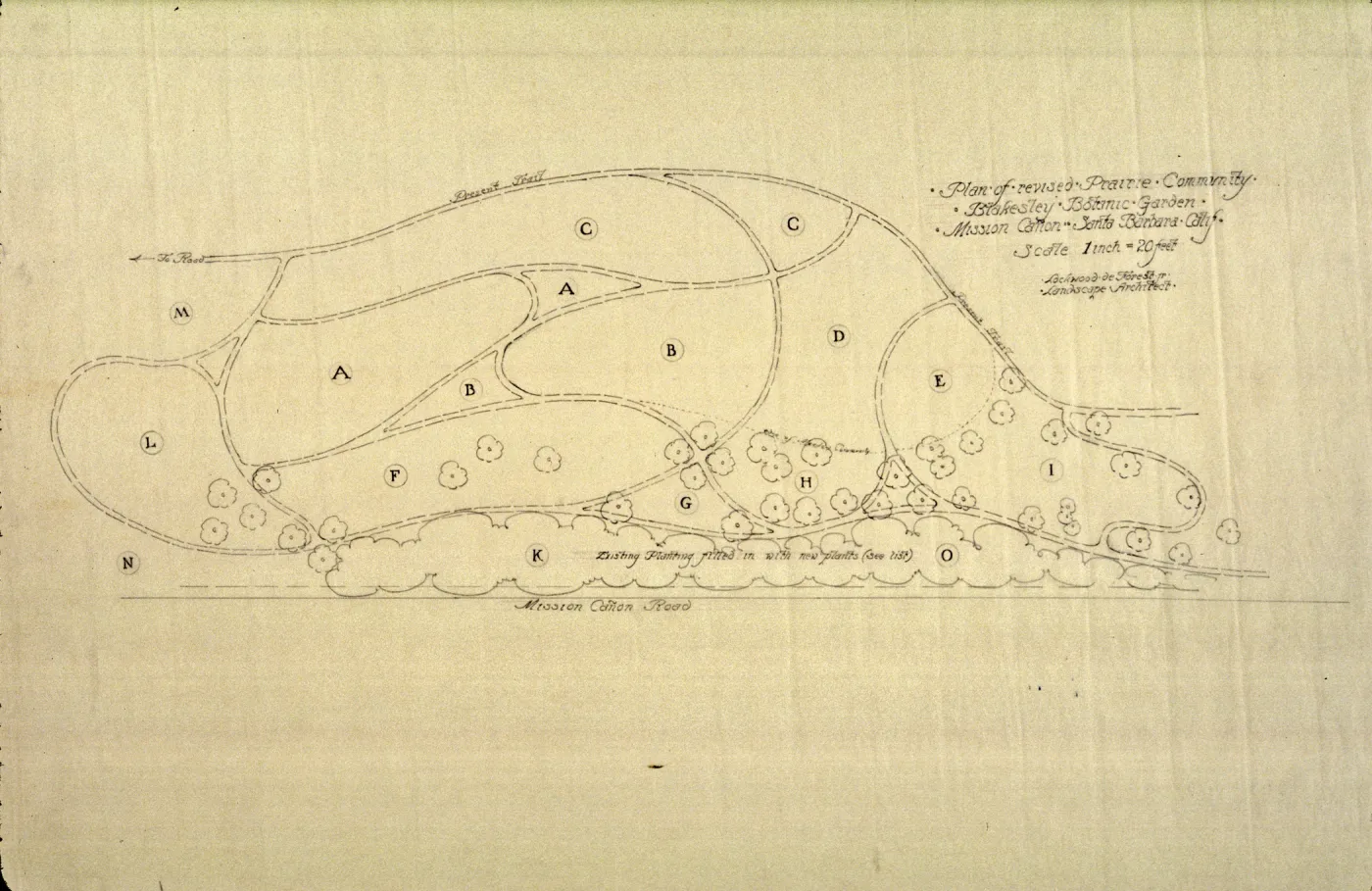 Lockwood de Forest drawing of Meadow trail system