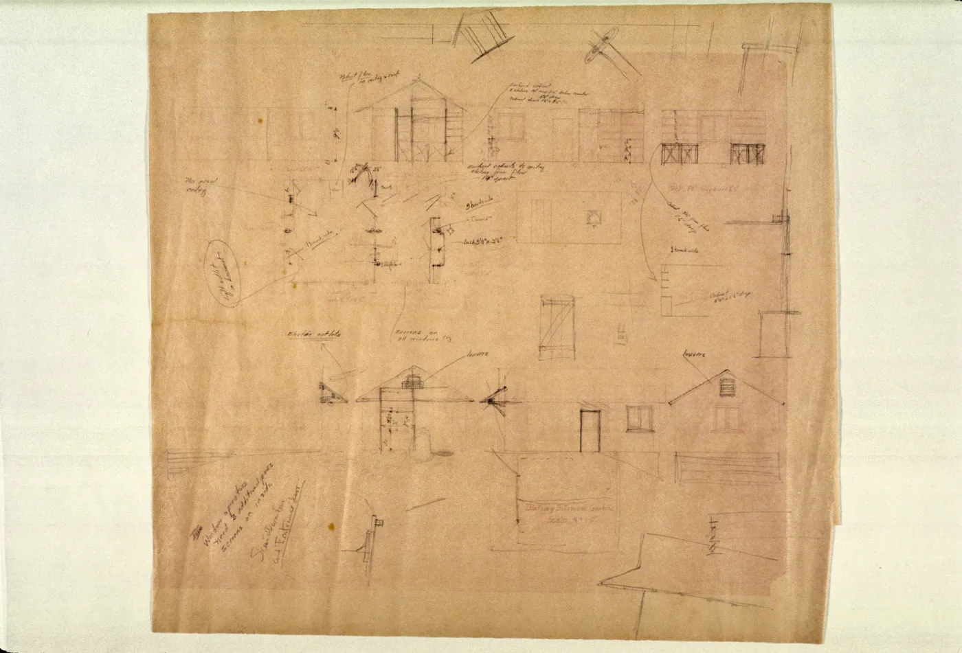 Lockwood de Forest architectural drawing