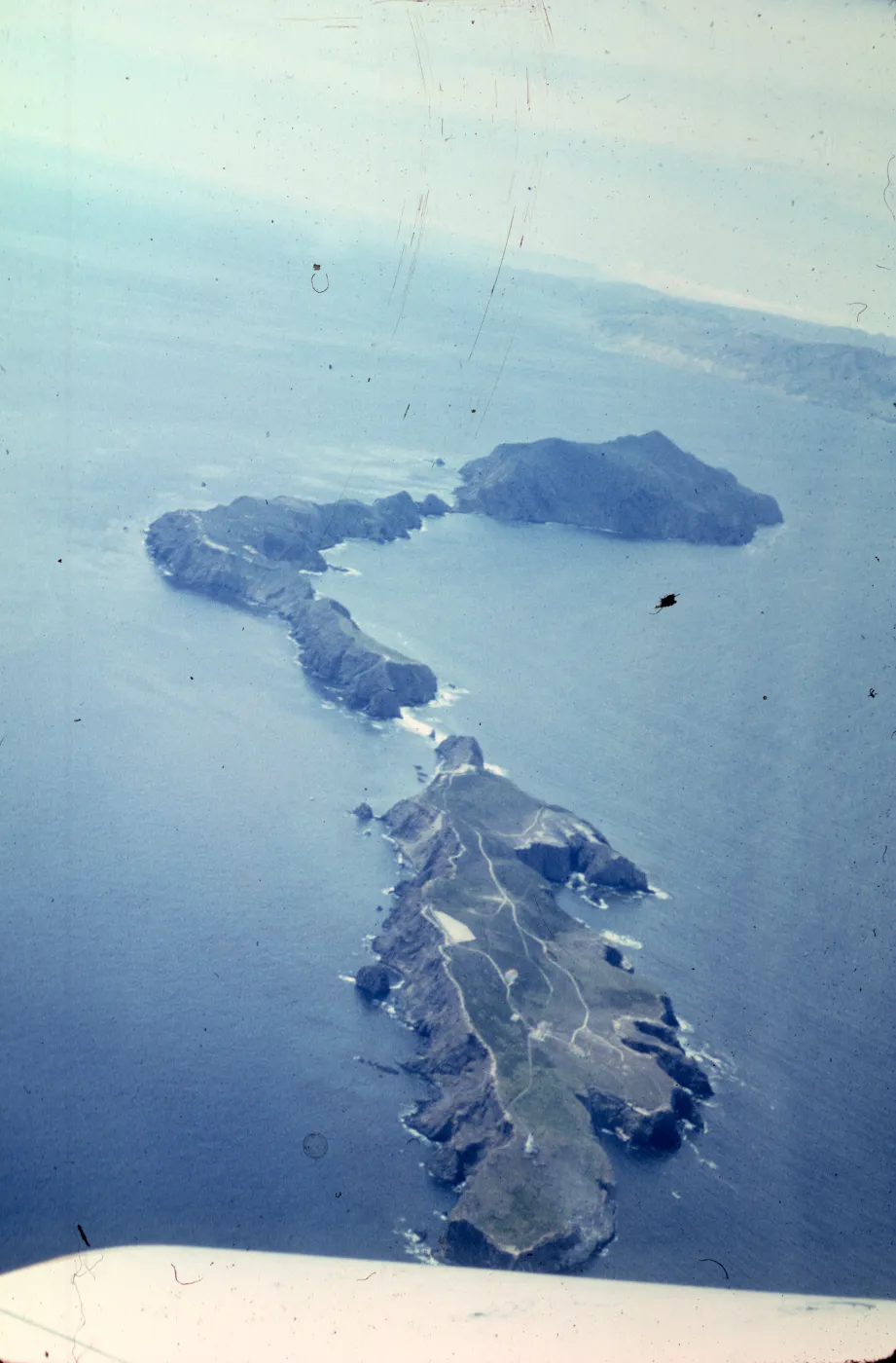 Aerial View, Anacapa Island looking West