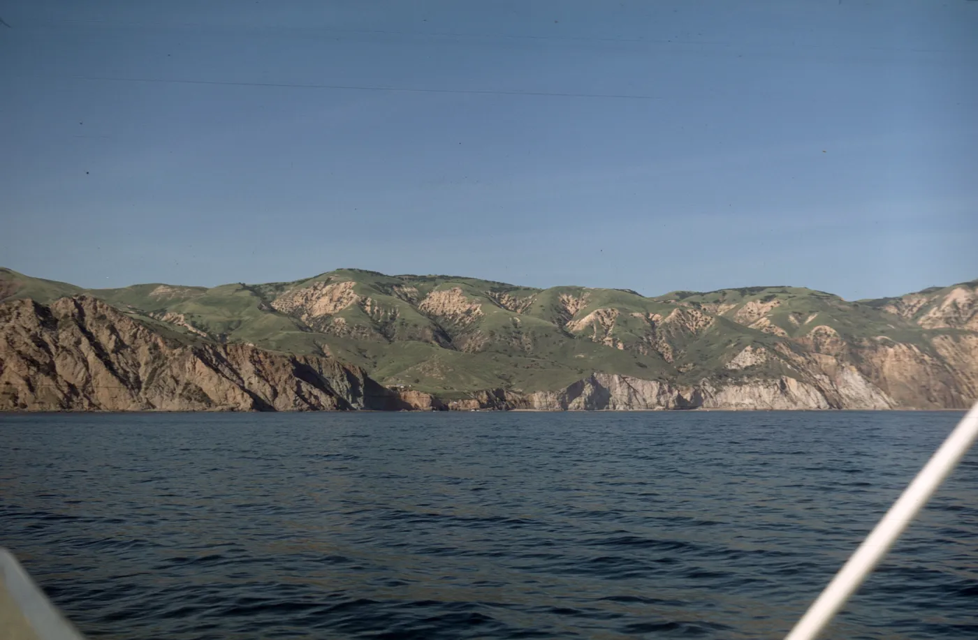 Valley Anchorage off Santa Cruz Island from Boat