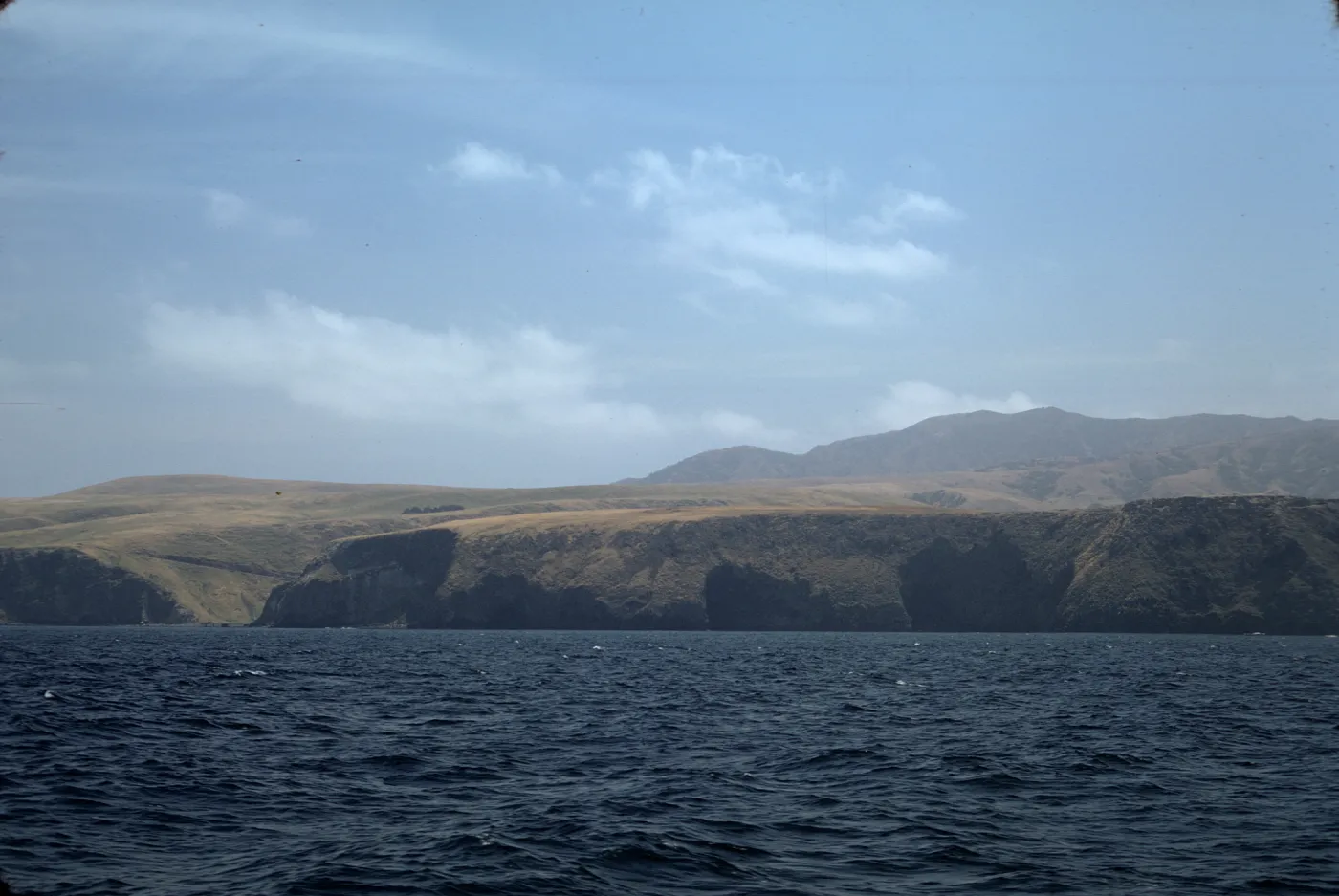Santa Cruz Island from boat