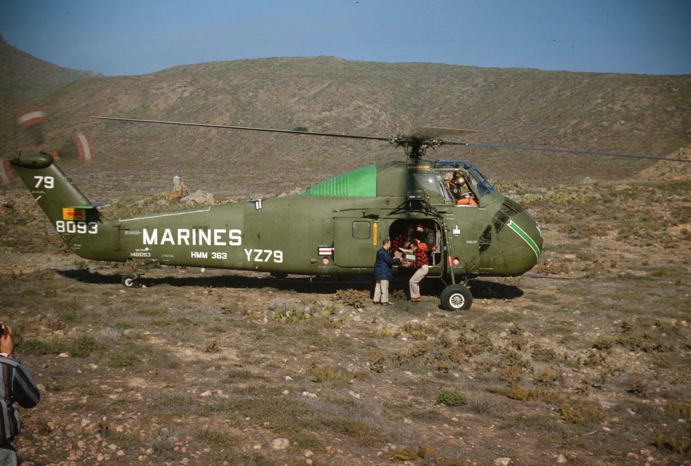 Helicopter transport, San Clemente Island