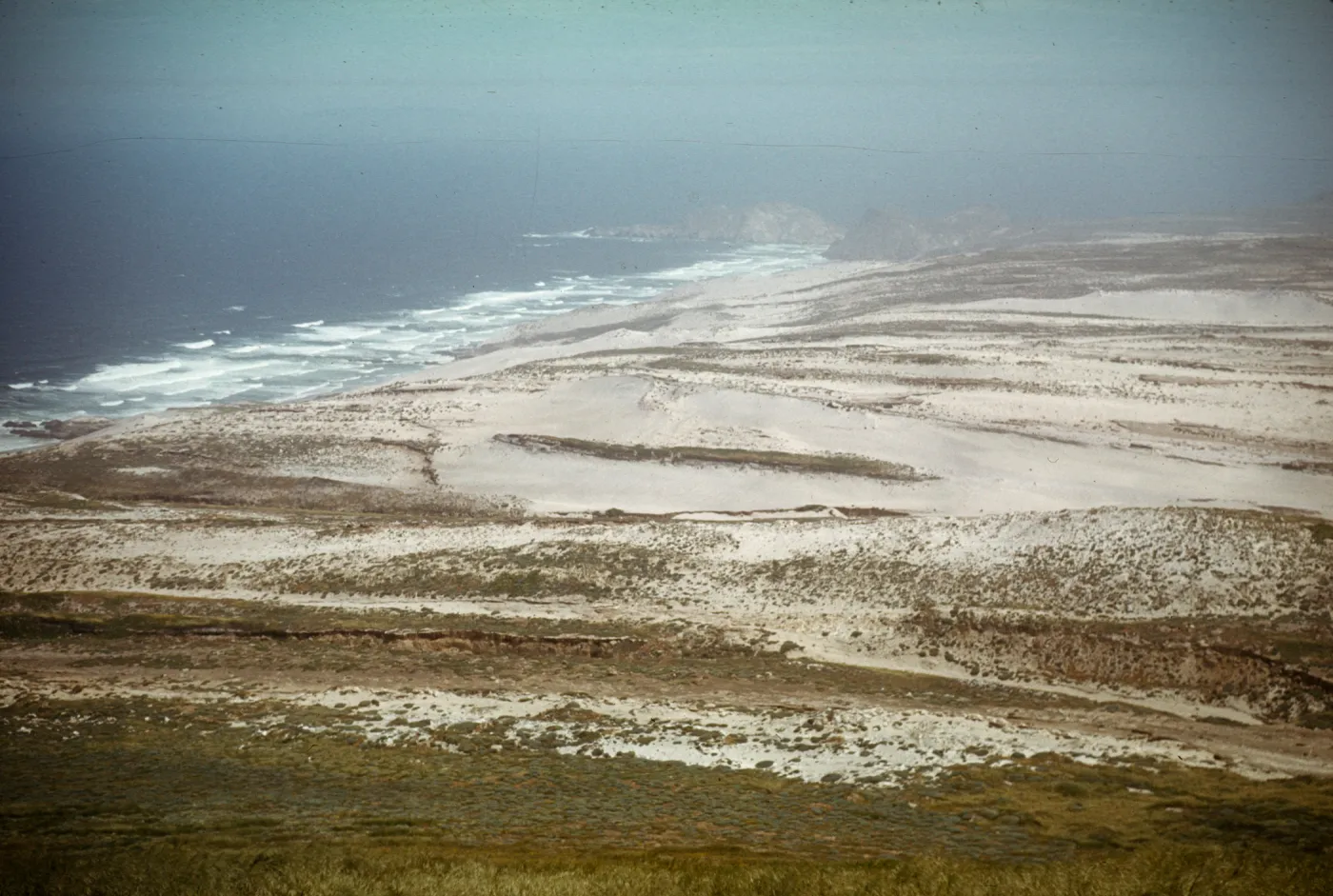 Simonton Cove, looking from Green Mountain to Harris Point, San Miguel Island