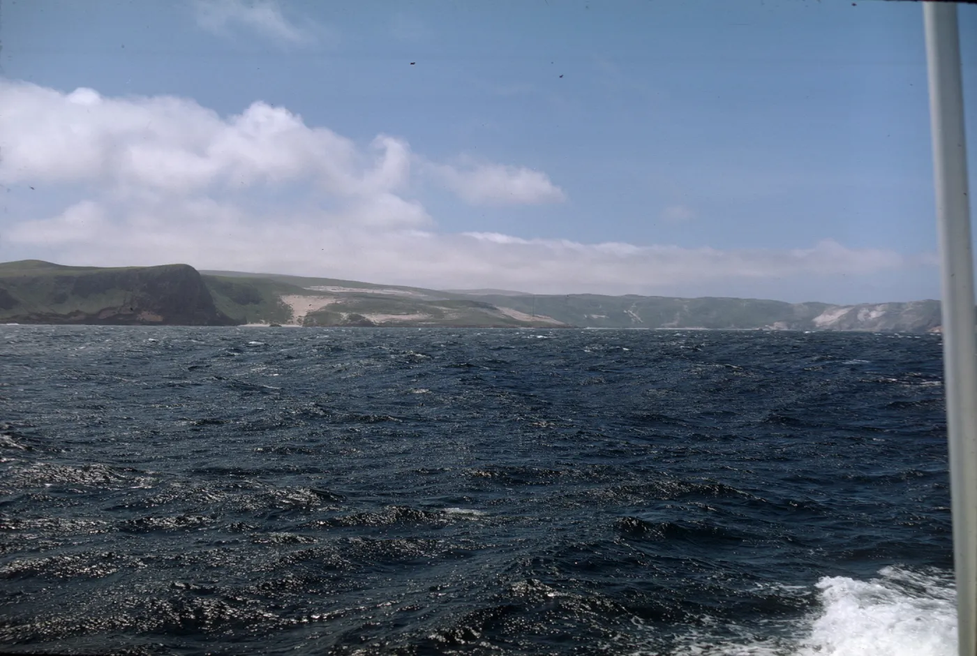San Miguel Island from boat