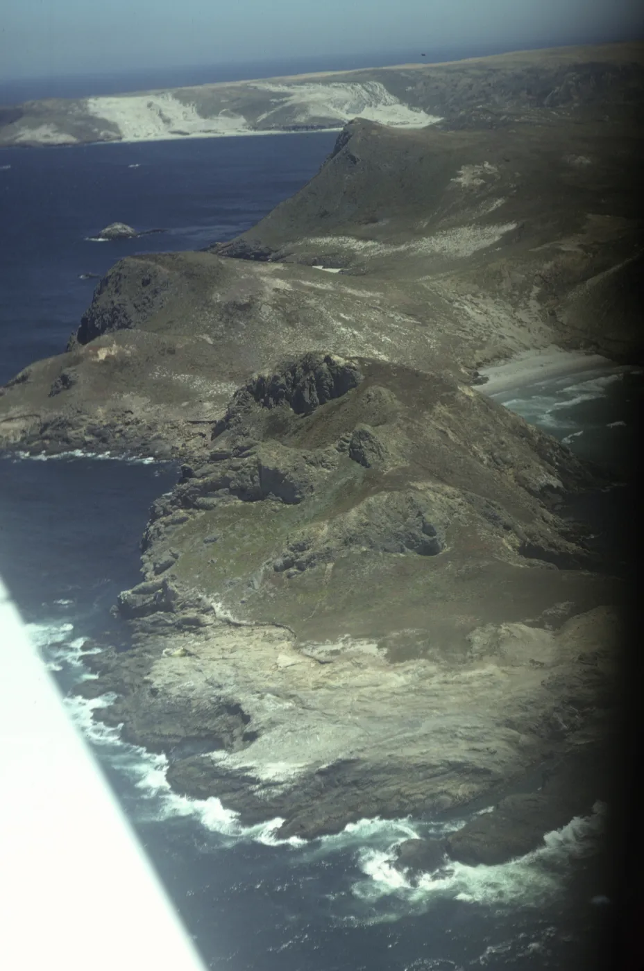 Harris Point on San Miguel Island from the air