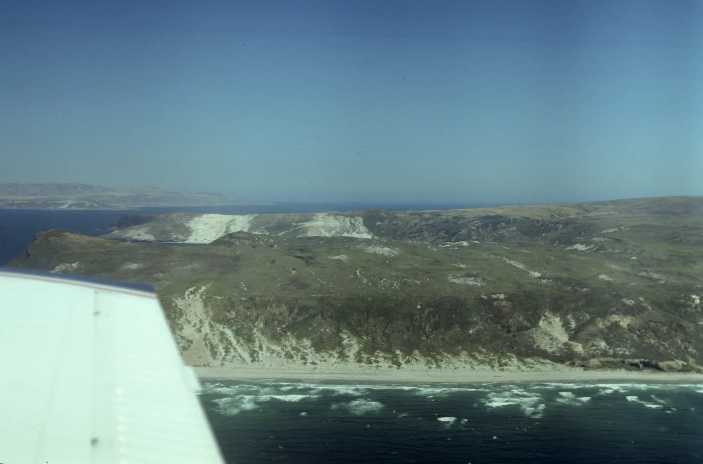 Simonton on San Miguel Island from the air