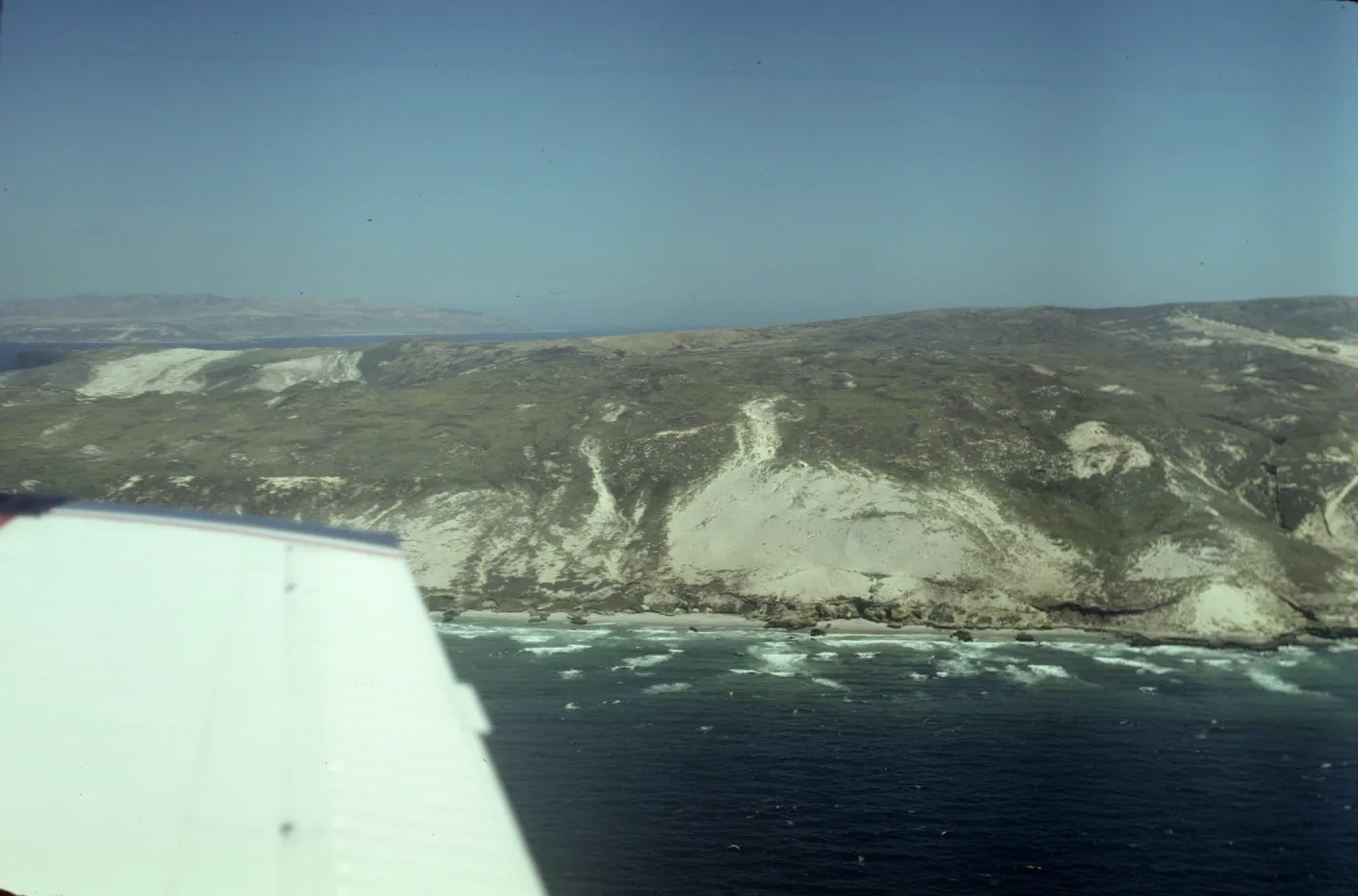 Simonton Cove on San Miguel Island from the air