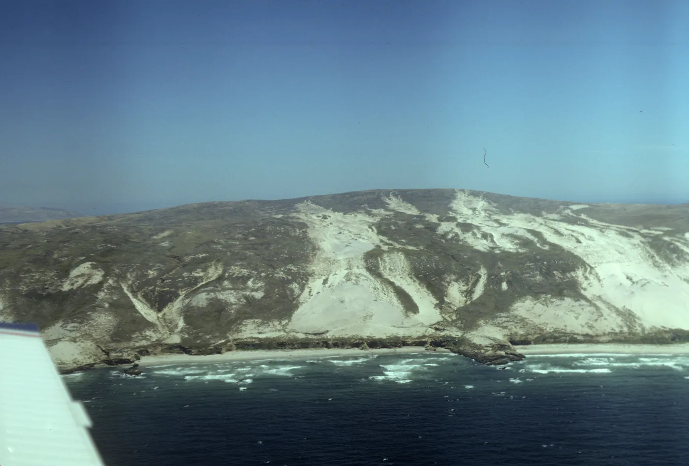 Simonton Cove on San Miguel Island from the air