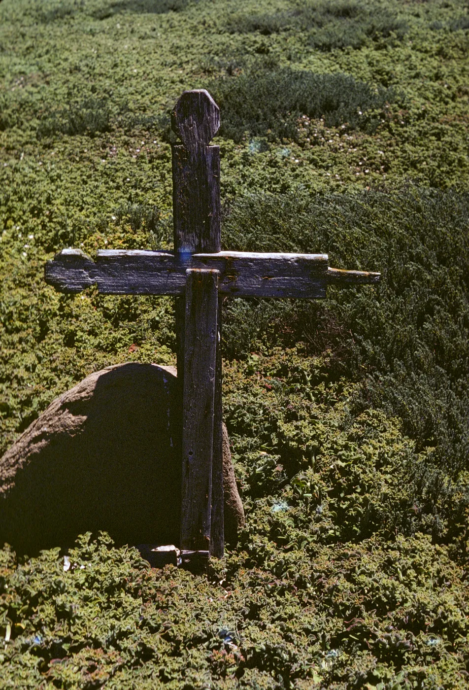 grave marker on San Geronimo Island