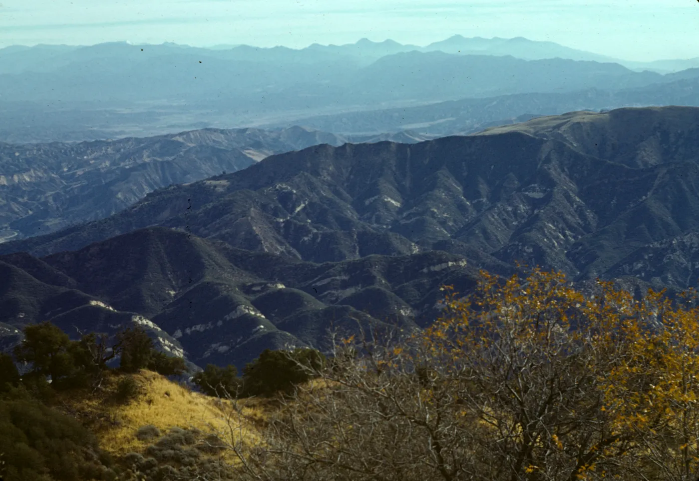 Looking south & east to Mt Baldy from Mt Happen 