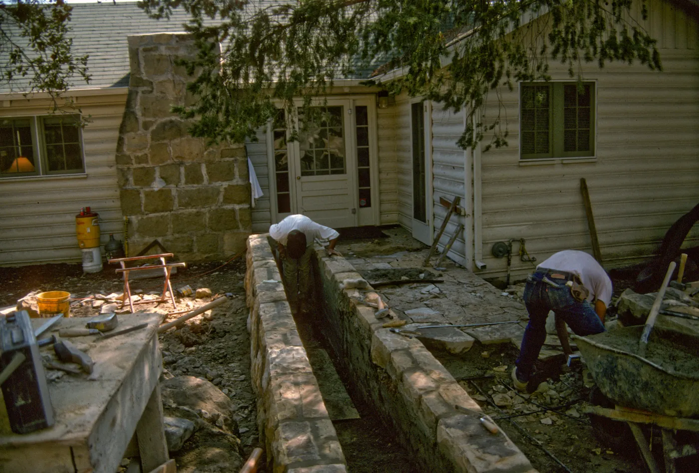 Constructing Home Demonstration Garden 