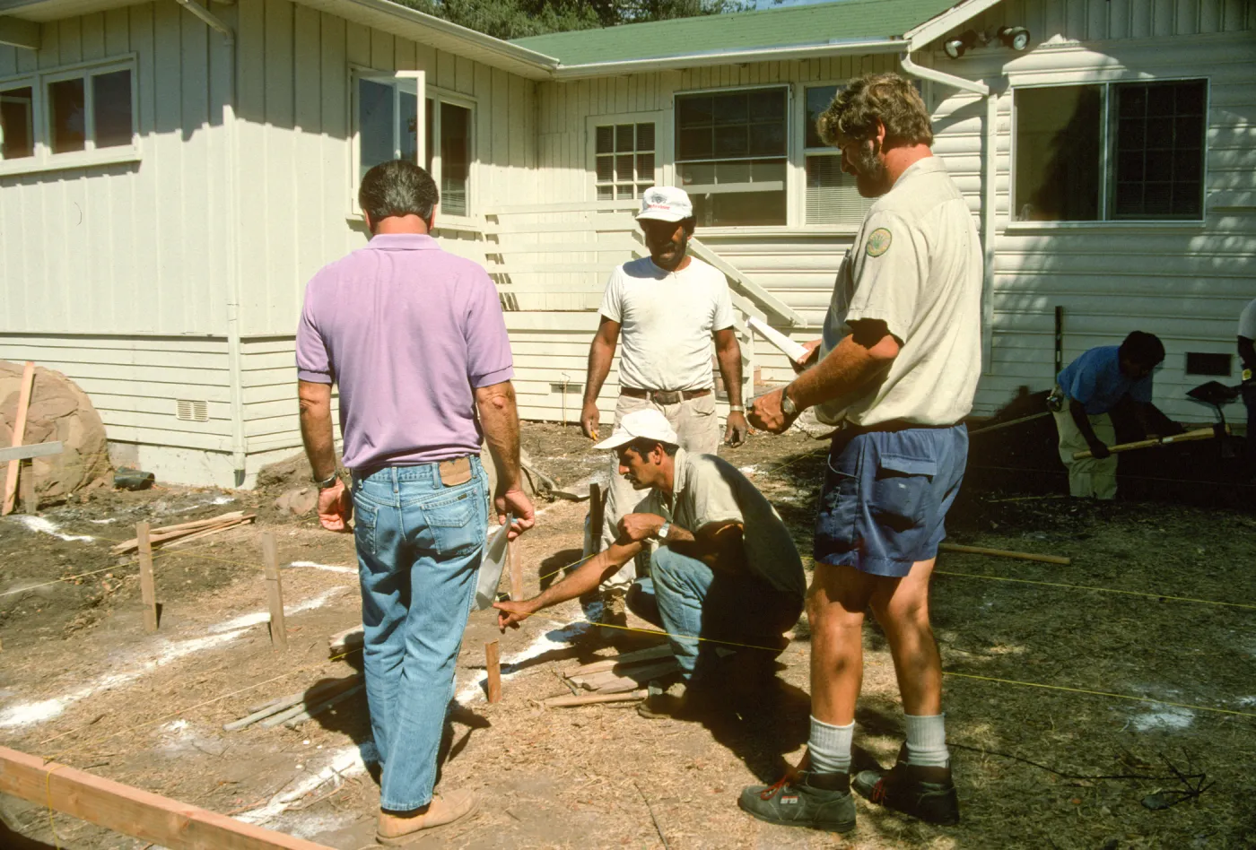 Constructing Home Demonstration Garden 