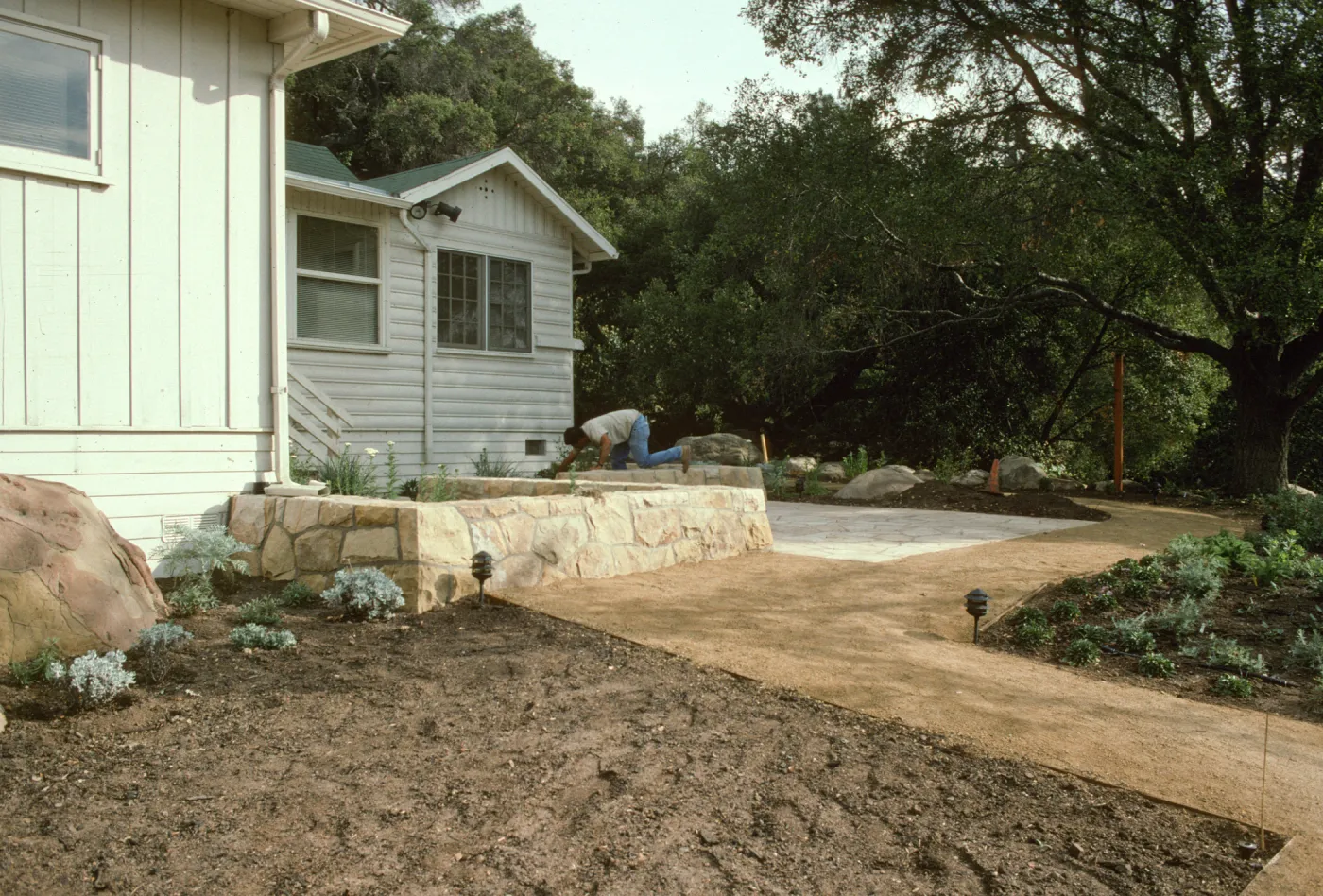SBBG Home Demonstration Garden construction