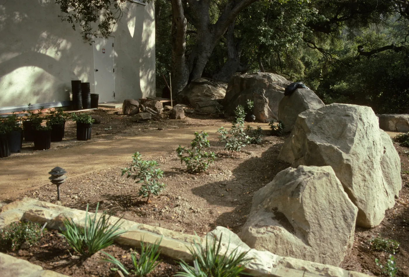 SBBG Home Demonstration Garden construction