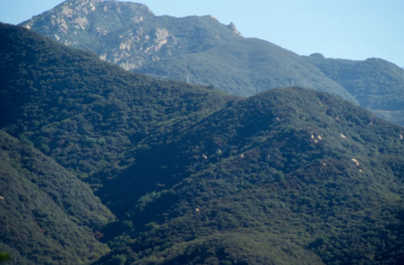 Santa Ynez Mountains from the Porter Trail