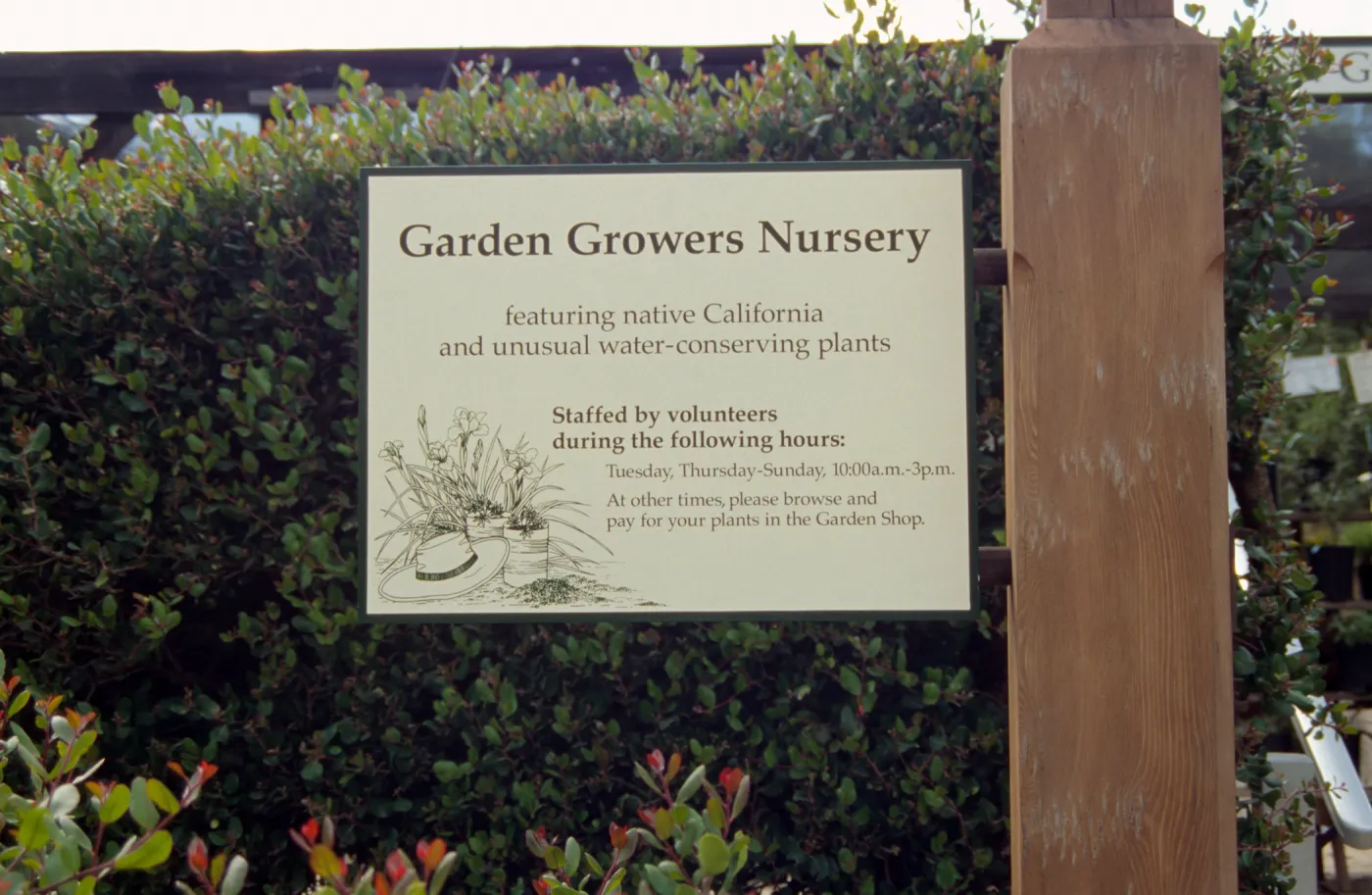 Garden Growers Nursery Sign