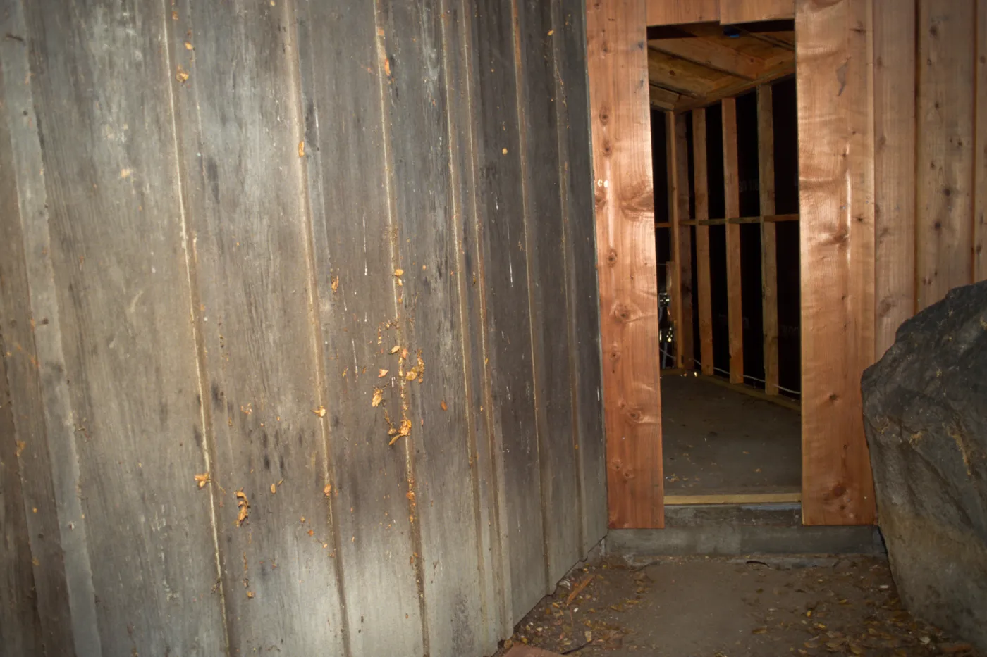 back side of Infomation Kiosk, kiosk renovation