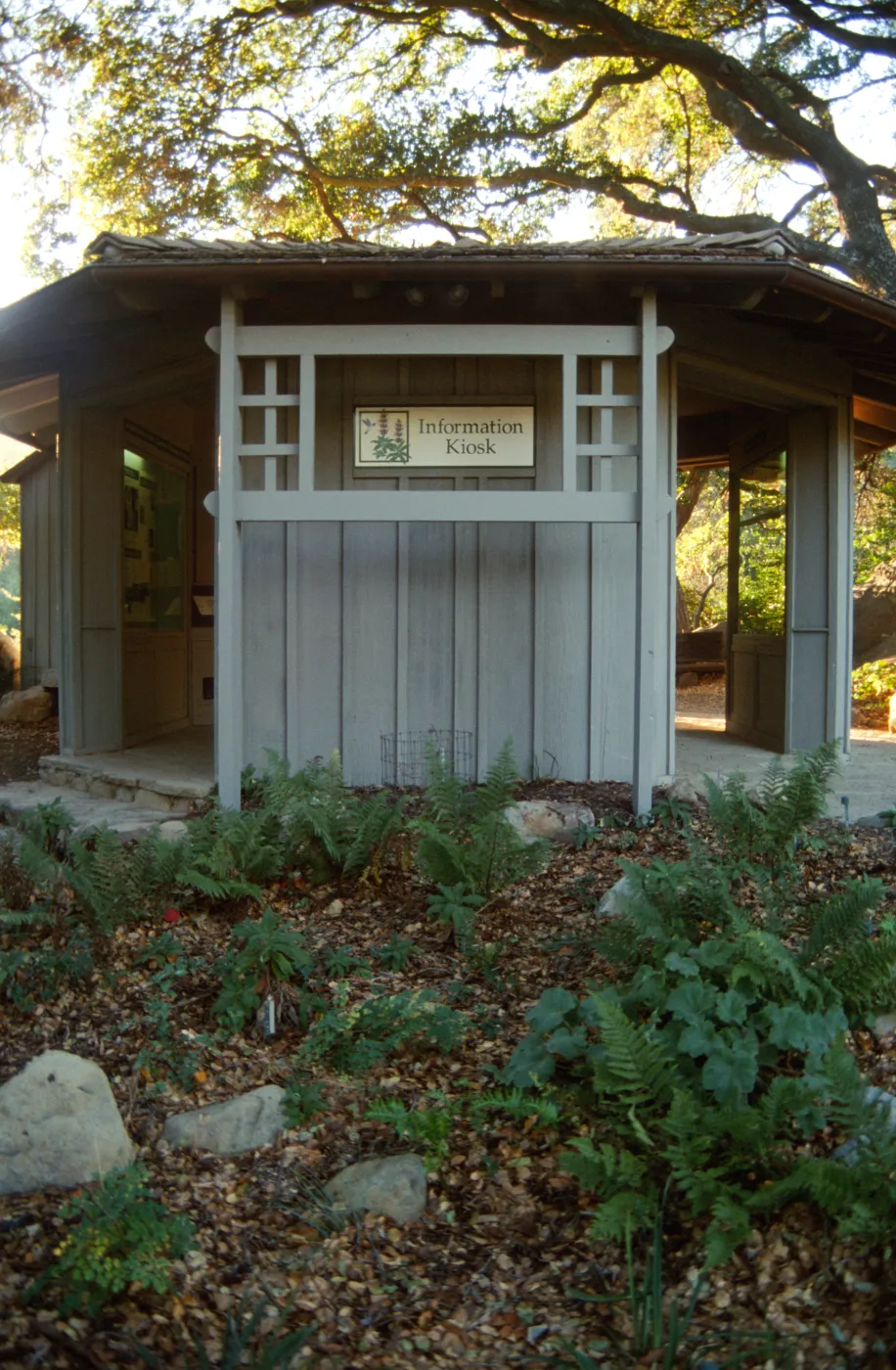 Information Kiosk Renovation with new sign and trellis