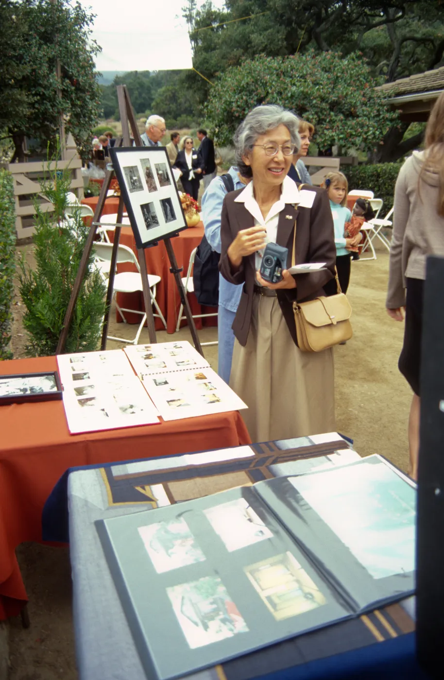people at tea house event