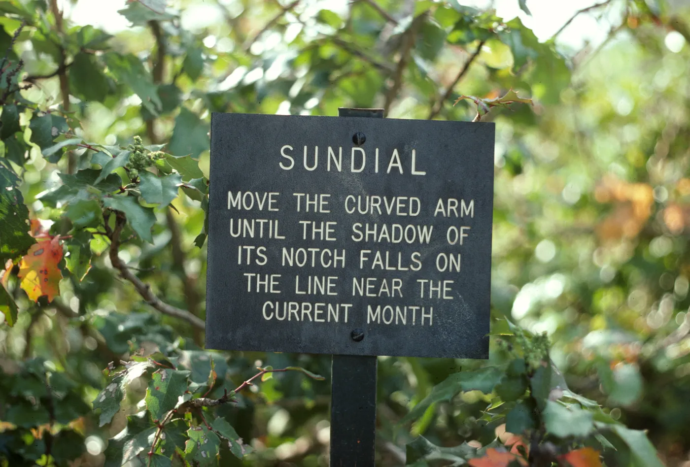 Sundial sign
