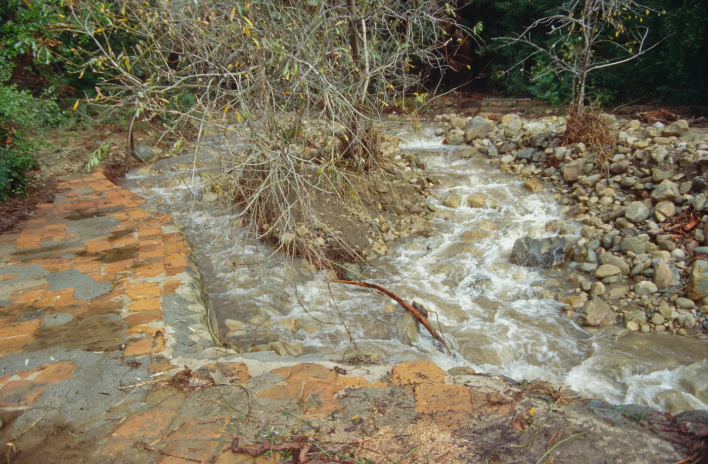 Mission Creek above Mission Dam