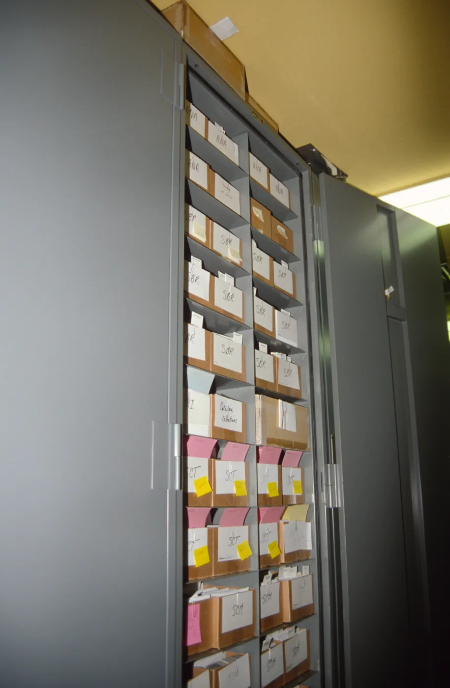 Lichen cabinet in the Herbarium