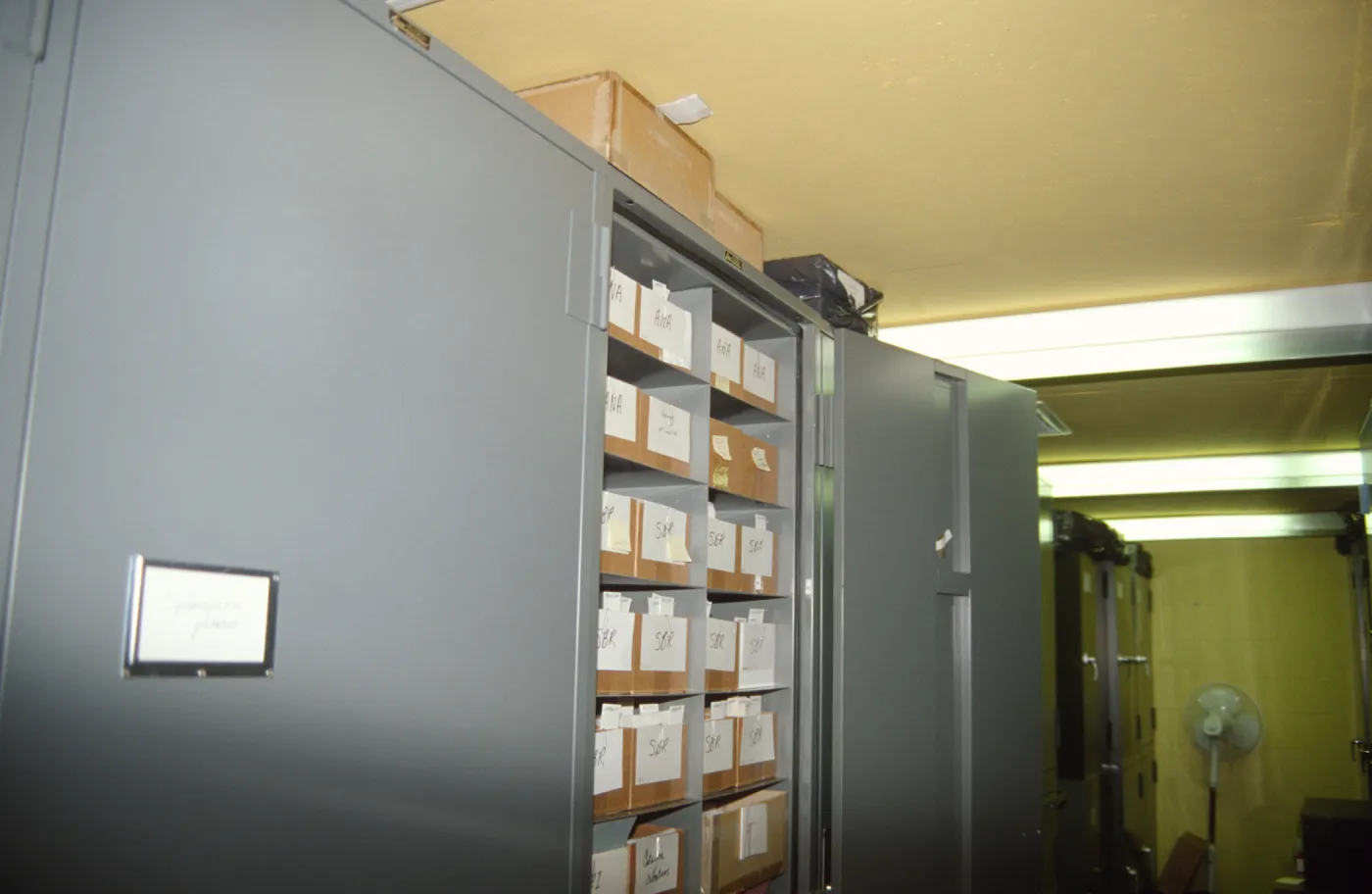 Lichen cabinet in the Herbarium