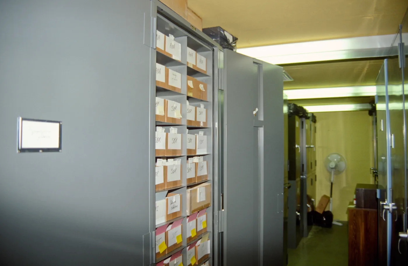 Lichen cabinet in the Herbarium
