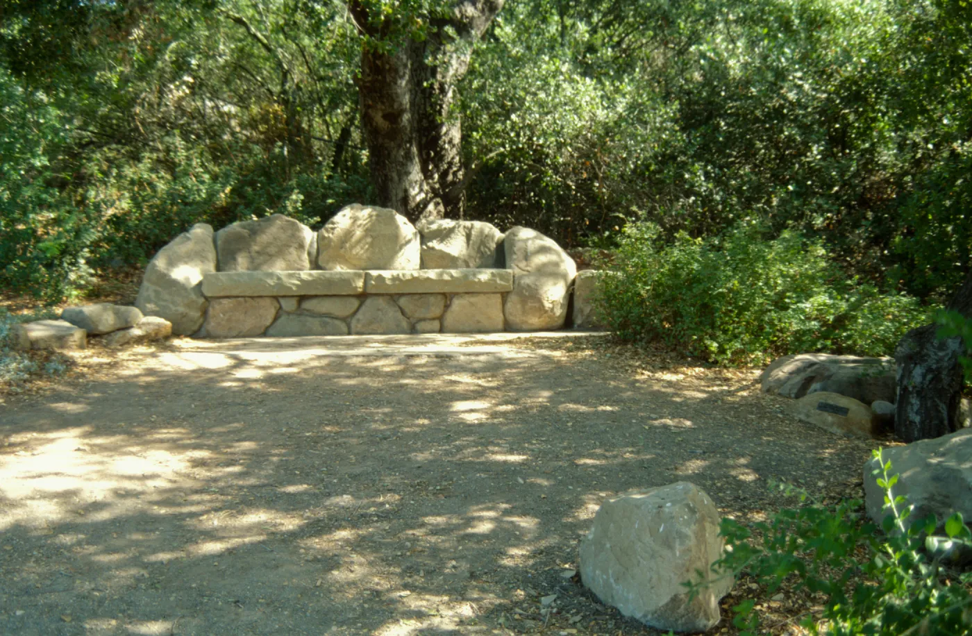 stone bench
