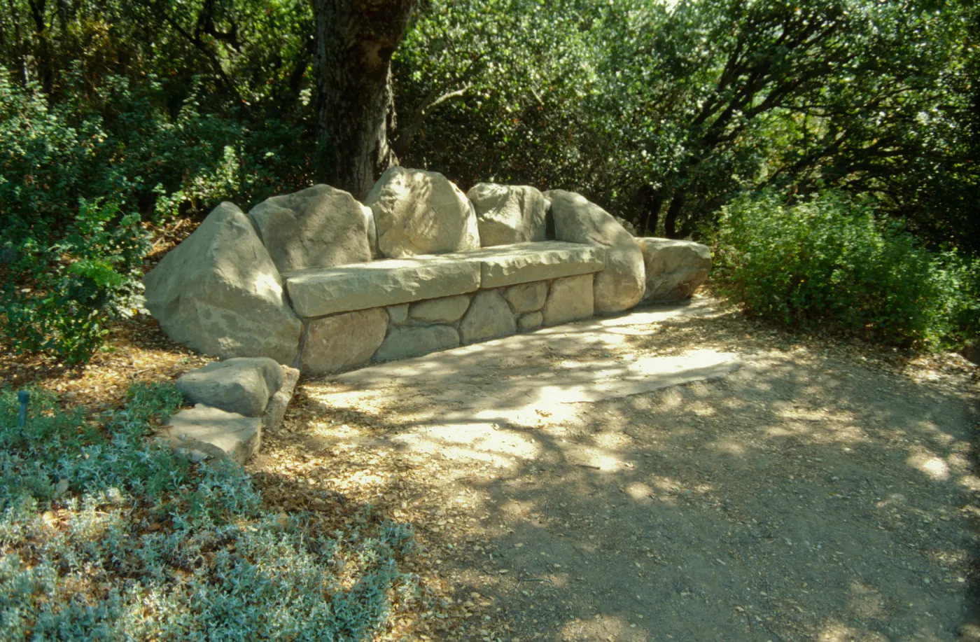 stone bench