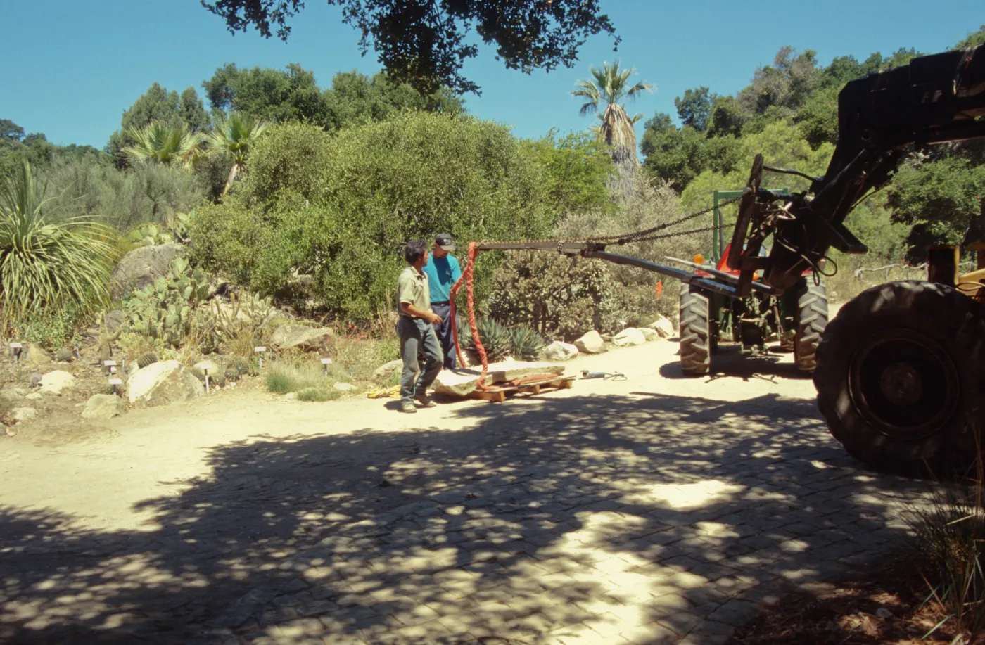 construction and placement of the Pritzlaff Bench in the Desert Section, 2000