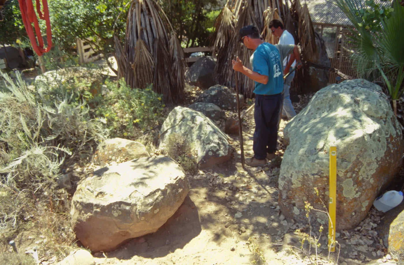 construction and placement of the Pritzlaff Bench in the Desert Section, 2000