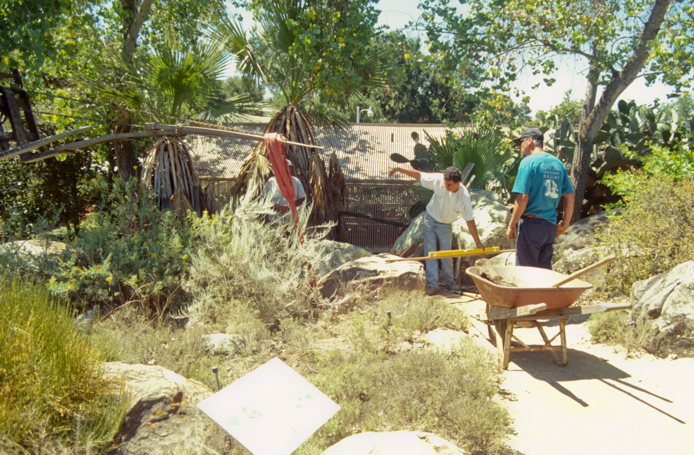 construction and placement of the Pritzlaff Bench in the Desert Section, 2000