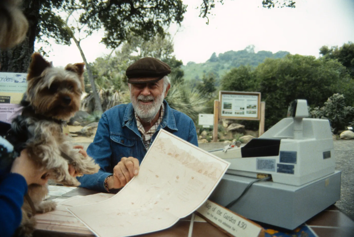 Garden Entrance desk (before Entrance Kiosk), 1980s