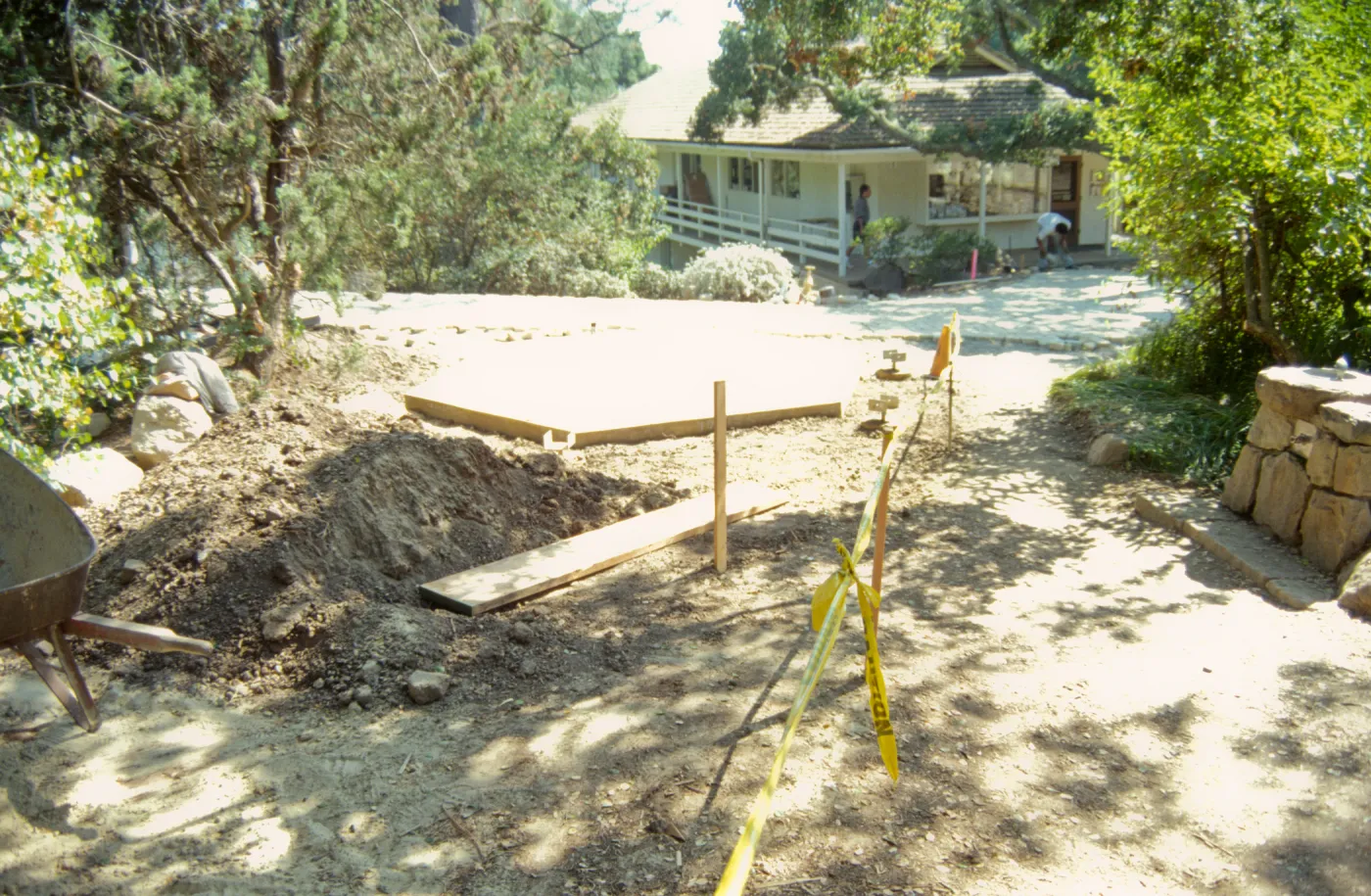Path Paving and construction of Entry Kiosk
