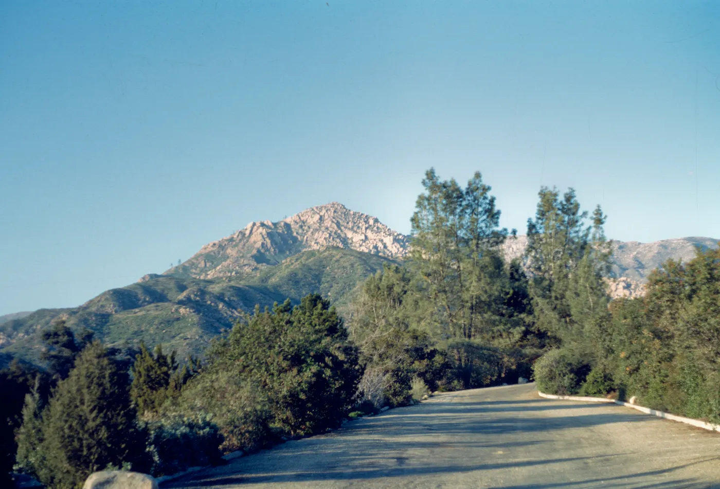 SBBG Parking Lot, view to La Cumbre Peak