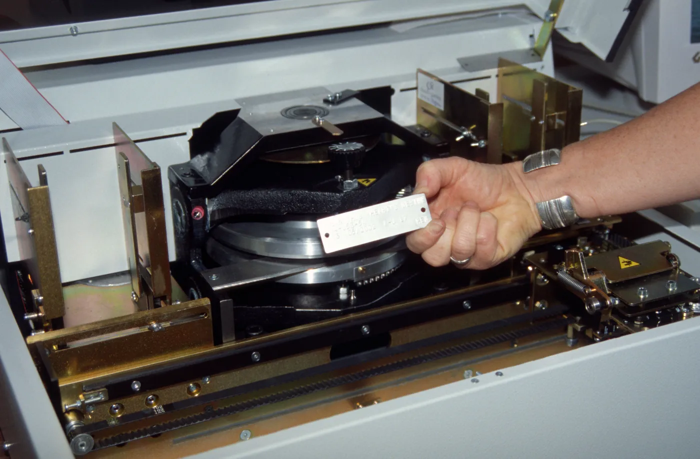 new engraving machine at the Hort Unit