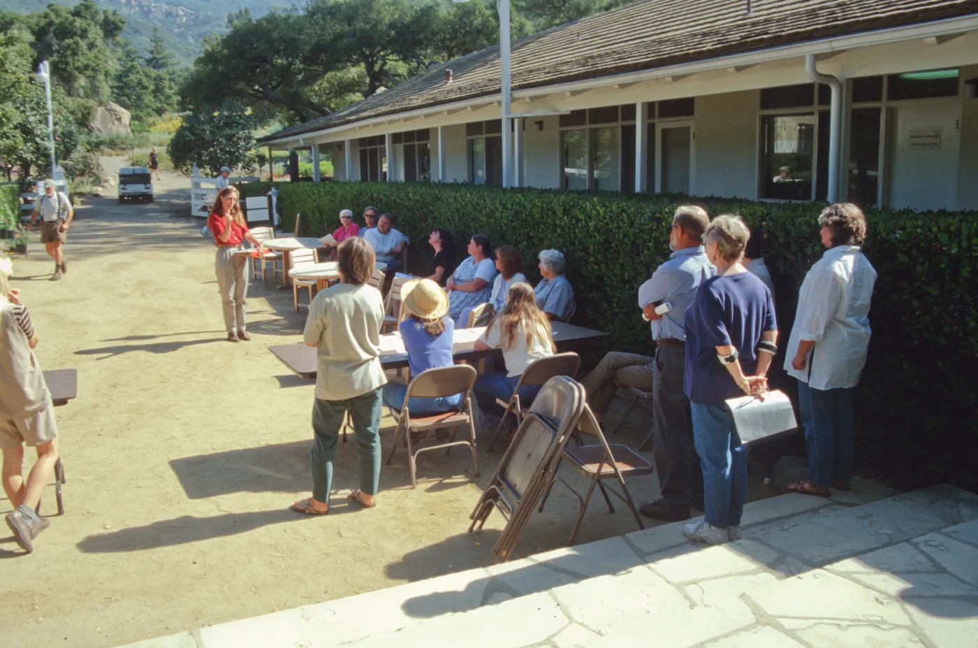 SBBG staff emergency preparation exercise, Courtyard