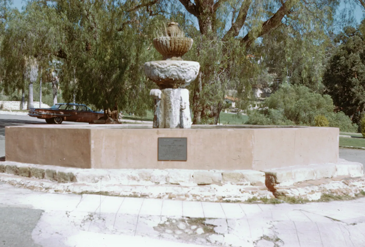 Fountain in Front of Santa Barbara Mission